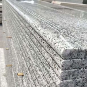 辽阳芝麻白楼梯踏步 花岗岩楼梯板材