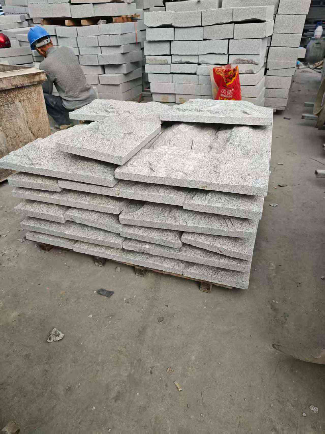 辽阳芝麻白蘑菇石，自然面