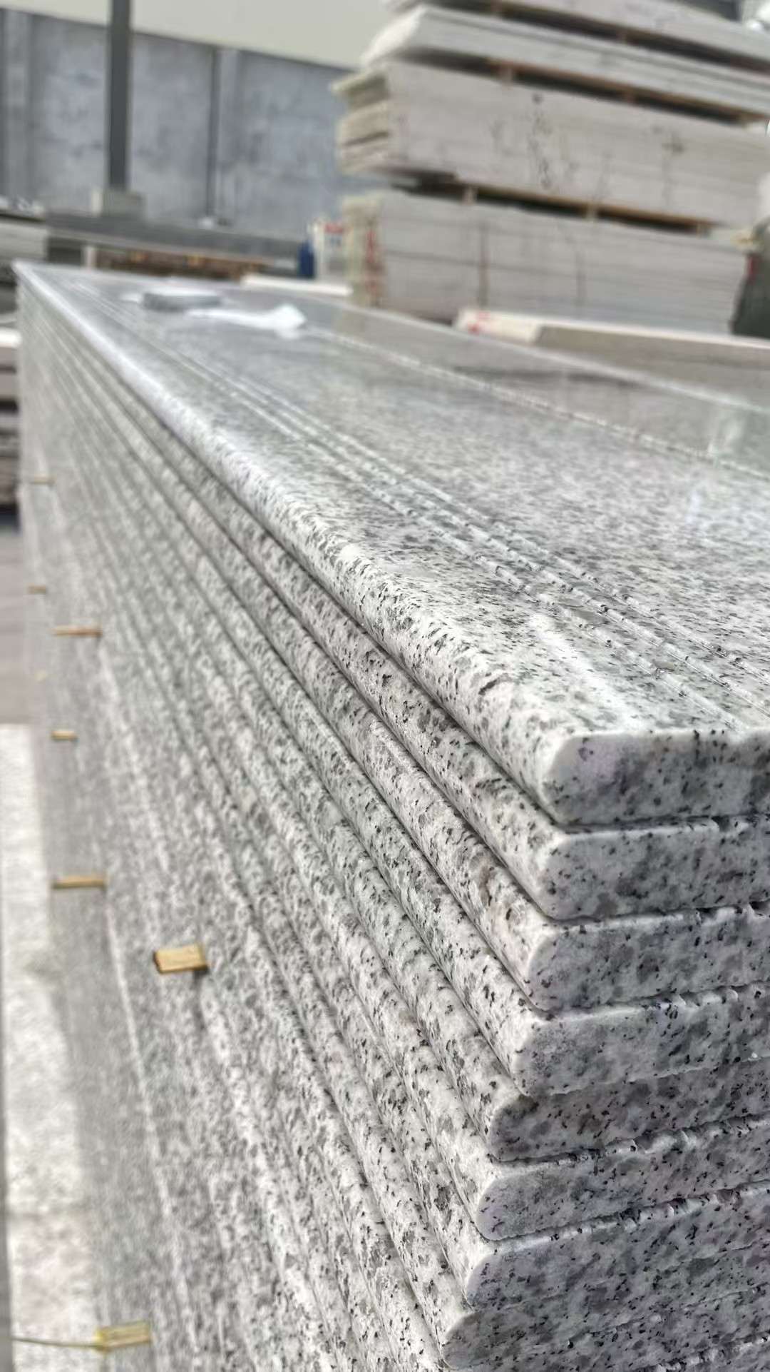 辽阳芝麻白楼梯踏步 花岗岩楼梯板材