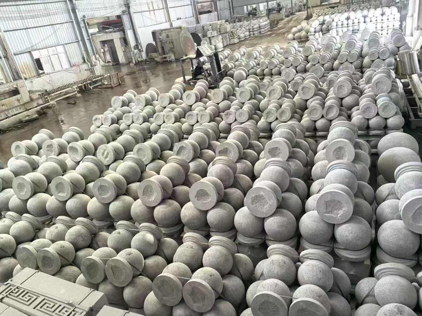 辽阳芝麻白圆球 石球 挡车球